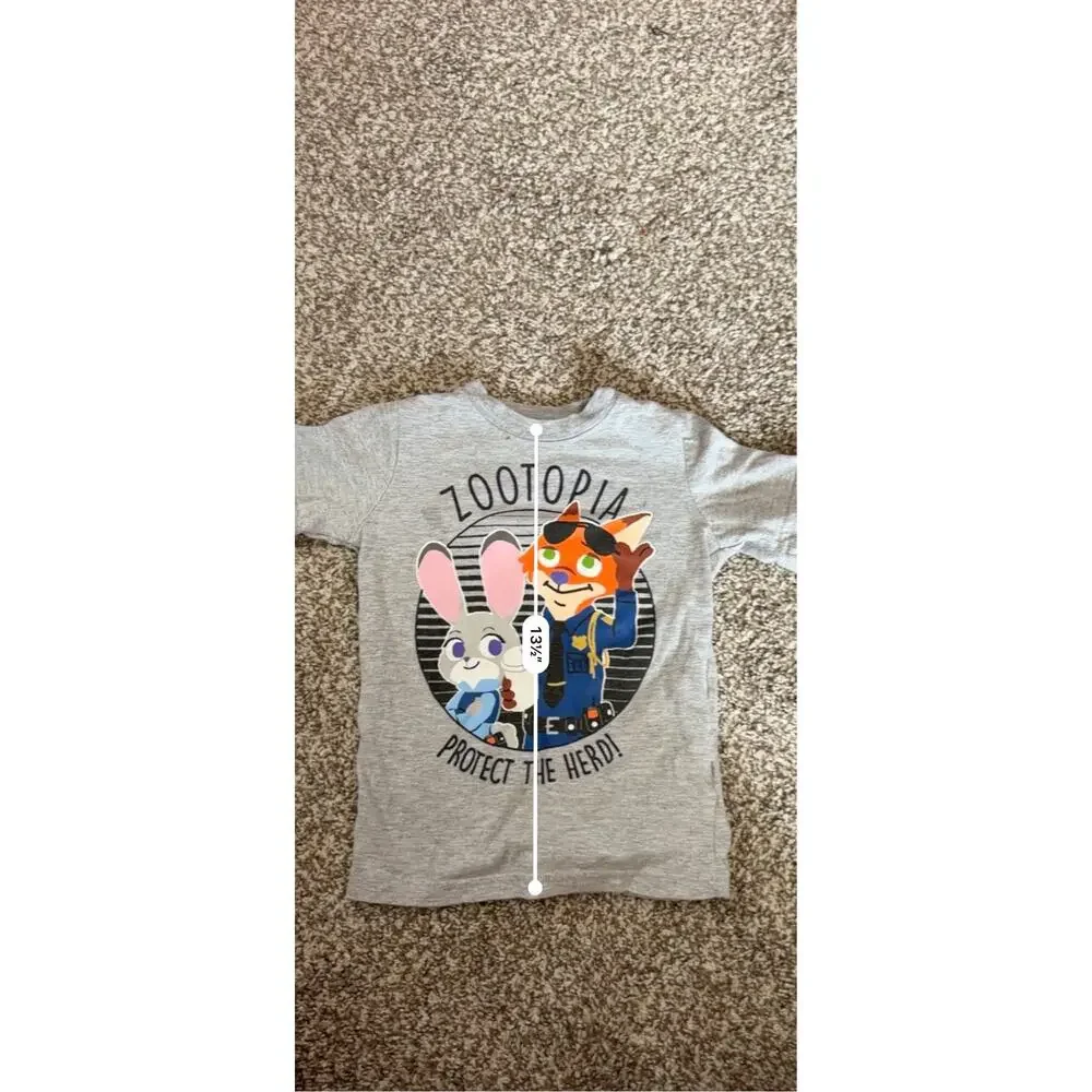 Disney Zootopia Toddler Shirt 2T Grey Judy Hopps Nick Wilde Carter's